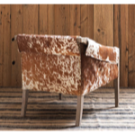 Fauteuil vache brune Rochebrune - Chehoma