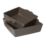 Plat à four Feston carré Volcan 25x21 - Côté Table