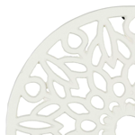 Dessous de plat  Rhodonea Rosace blanc - Comptoir de Famille