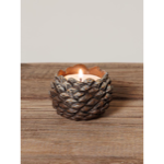 Mini bougeoir Pomme de pin - Chehoma