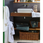 Gant de toilette L'Envol bleu fumé - Sylvie Thiriez