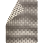 Savona Plaid velours Coeurs Somke - 150x200