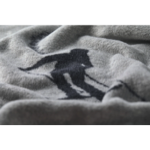 Savona plaid velours Skieurs Anthracite - 150x200