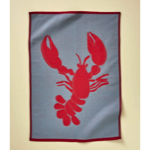 Torchon jacquard - Bonne pêche bleu - 50x70 - Sylvie Thiriez