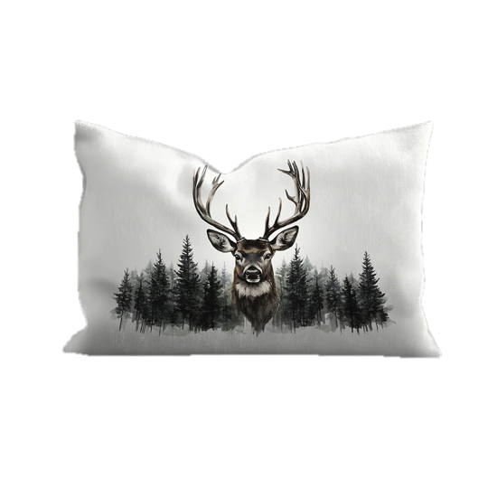 Coussin Velours Cerf Yvoire 40x60 - Pôdevache