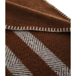 Plaid en laine 110x175 Ivar Marron - Sylvie Thiriez
