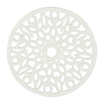 Dessous de plat  Rhodonea Rosace blanc - Comptoir de Famille