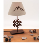 Lampe métal flocon-Montagne H40