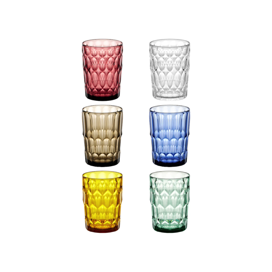 Lot de 6 verres hauts Vanity - &quot;Aria, Acqua &amp; Terra&quot; Assortis