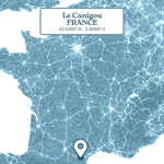 Verre long drink design TOPOGRAPHIC - Canigou