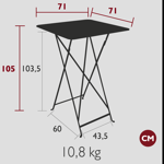 Mange-debout Bistro - 71x71 - Fermob