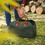 Sac à buches 2 en 1 CRAFTWOOD - Vert Anglais