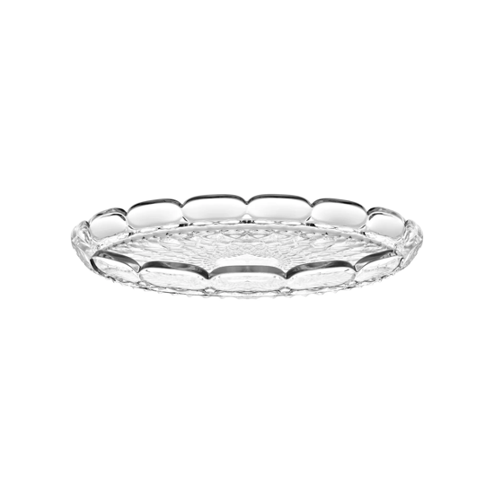Grand plateau rond 36 cm Vanity - &quot;Aria&quot; Transparent