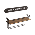 Etagère murale avec dévidoir 42x28 - Comptoir de Famille