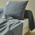 Taie d'oreiller brodée L'Envol - Sylvie Thiriez