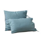 Taie d'oreiller Lin Stone Washed bleu Cap - Sylvie Thiriez