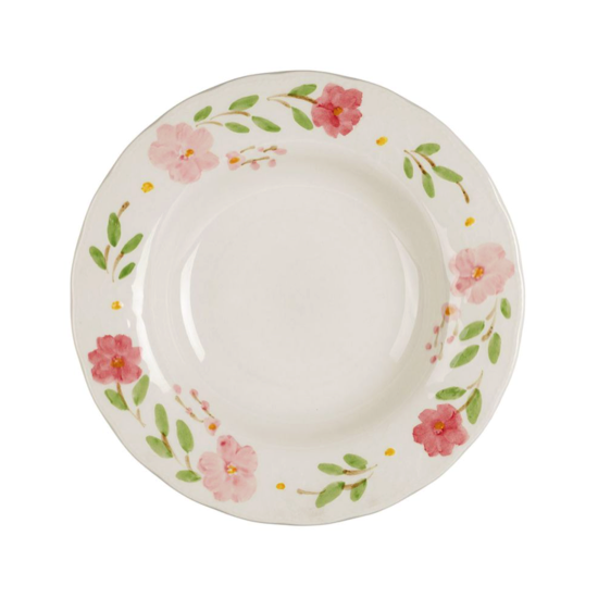 Assiette creuse Blandine Rose - Comptoir de Famille