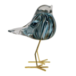 Déco Moineau Doré &amp; Bleu - Côté Table