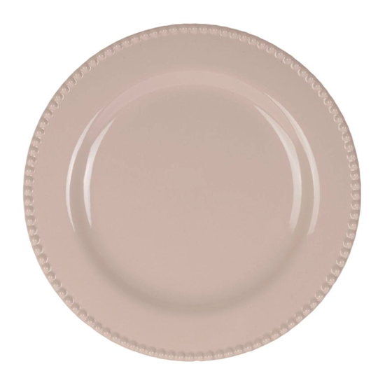 Assiette plate Perlia rose - Côté Table