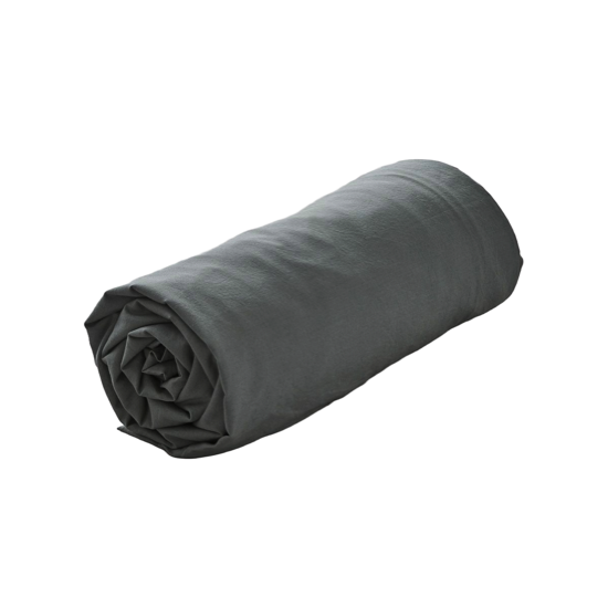 Drap housse percale lavée Vert sauge - Sylvie Thiriez