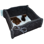 Vide poche feutrine & peau Mountain - Catia Luca