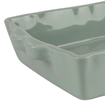 Plat à four Feston rectangulaire Vert d'eau 32x21 - Côté Table