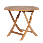 Table octogonale pliante en teck DITANA 100