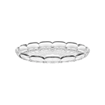 Grand plateau rond 36 cm Vanity - &quot;Aria&quot; Transparent