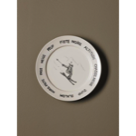 Set de 4 petites assiettes Pistes de ski Lapique - Chehoma