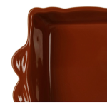 Plat à four Feston rectangulaire Caramel 26x18 - Côté Table