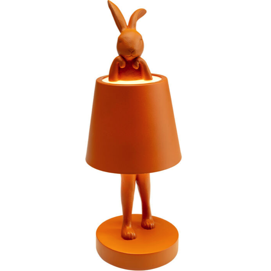 Lampe A Poser Rabbit Orange Led H29