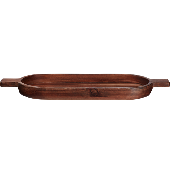 Bol ovale avec anse Wood L18 en bois d'acacia - Asa Sélection