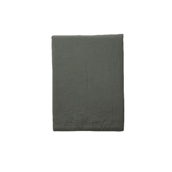 Drap percale lavée Vert Sauge - Sylvie Thiriez