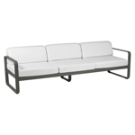 Canapé 3 Places Bellevie coussin Blanc Grisé - Fermob 