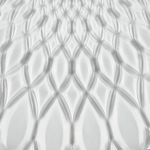 Grand plateau rond 36 cm Vanity - &quot;Aria&quot; Transparent
