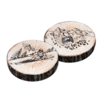 Galette réversible Tignes Télécabine/Skieur- 38x38