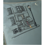 Housse de couette brodée Londres - Sylvie Thiriez
