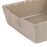 Plat à four Feston carré Gris 25x21 - Côté Table