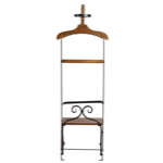 Valet vestiaire bois cir nat 46x39x133 cm - Comptoir de Famille