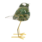 D�co Moineau Dor� &amp; Vert - C�t� Table