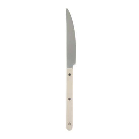 Couteau inox Charnay ivoire - Côté Table