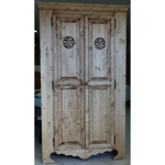 Armoire 2 portes en pin cir - Edelweiss