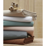 Taie de traversin percale lavée Marron Cire - 43x185 - Sylvie Thiriez