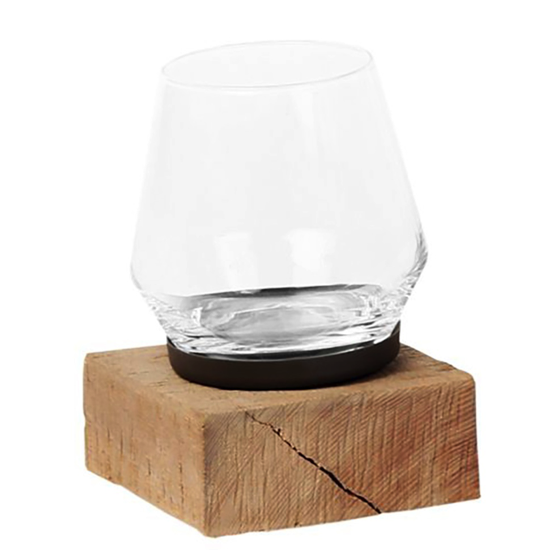 Photophore Eiche bois naturel - H20