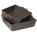 Plat à four Feston carré Volcan 29x25 - Côté Table