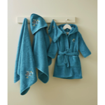 Gant de toilette enfant brodé Martin - Sylvie Thiriez