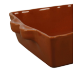 Plat à four Feston rectangulaire Caramel 26x18 - Côté Table