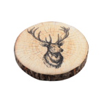 Galette réversible Gruffy Cerf/Marmotte - 38x38