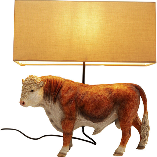 Lampe A Poser Animal Cow 51cm