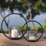 Photophore Odde - métal et verre 